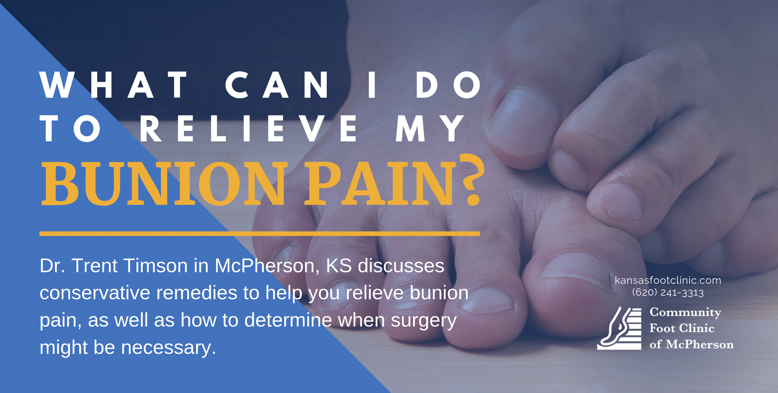 What can I do to relieve my bunion pain?